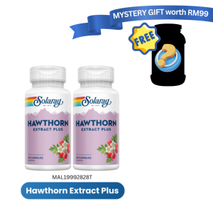 [TP] SOLARAY HAWTHORN EXTRACT PLUS TWINPACK-MAL19992828T  (Free Supplement Gift)